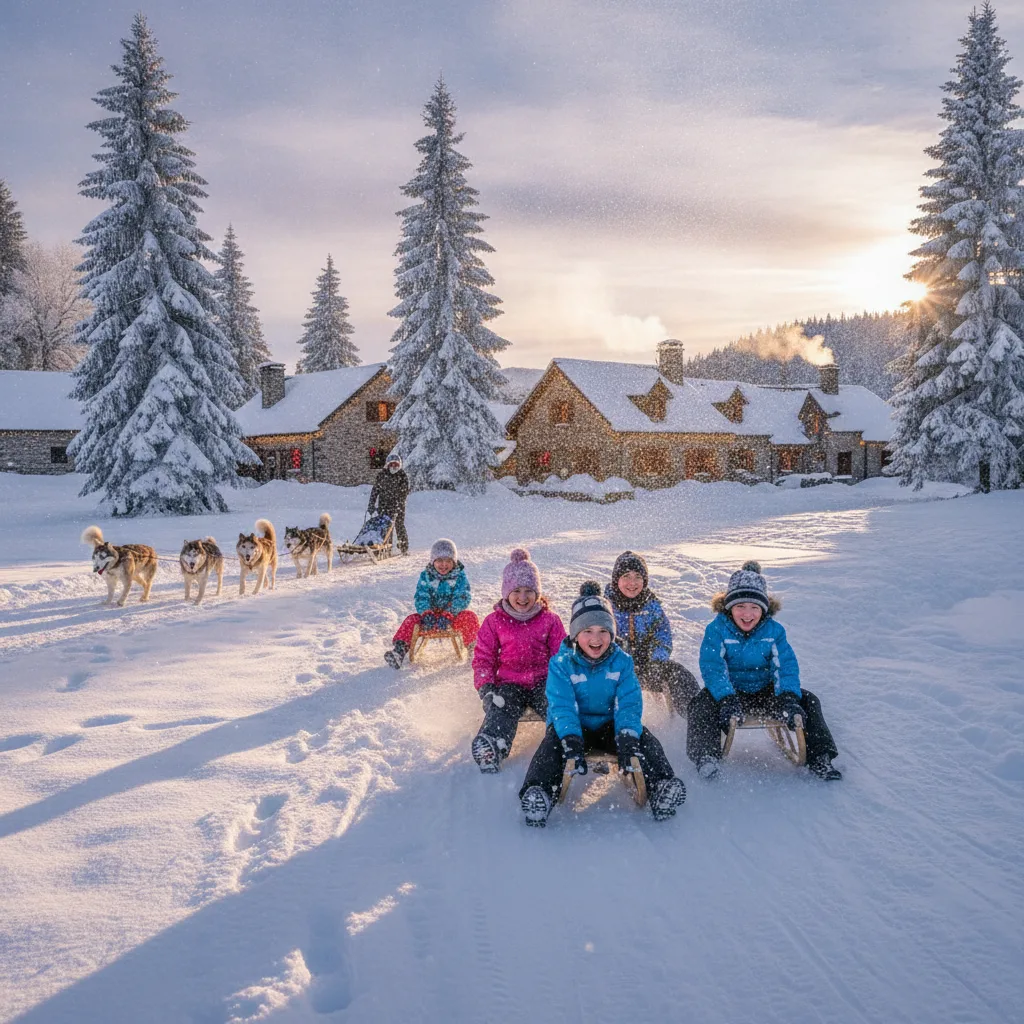 Noël à la montagne Sancy famille